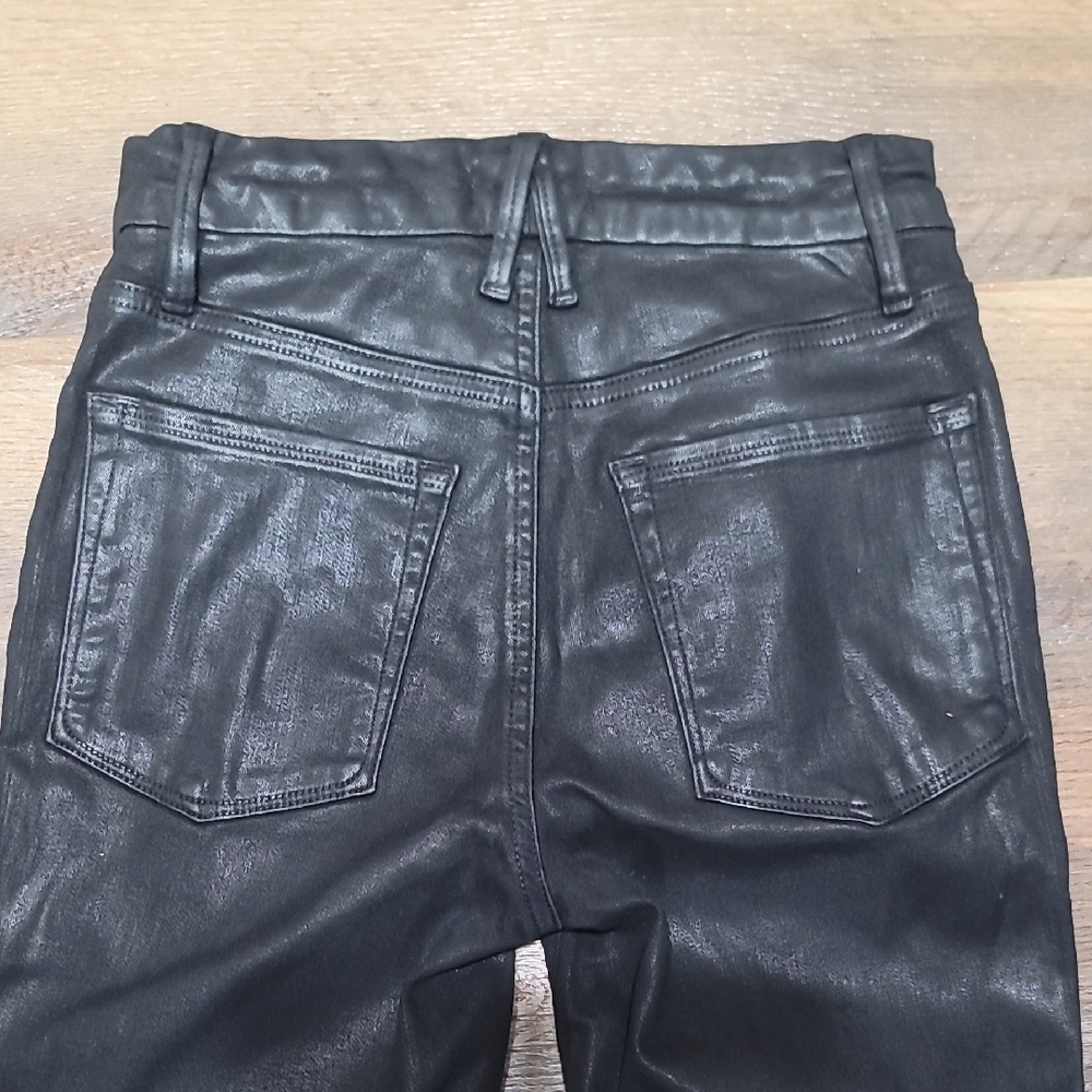 Good American Black Coated Denim Jeans - Picture 8 of 8